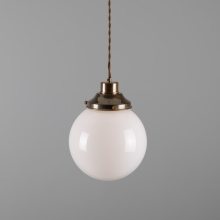 Mullan Lighting MLP399POLBRS - Gentry 20cm Globe Pendant | Polished Brass