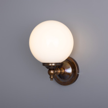 Mullan Lighting MLWL014SATBRS - Cloghan Wall Light | Antique Brass