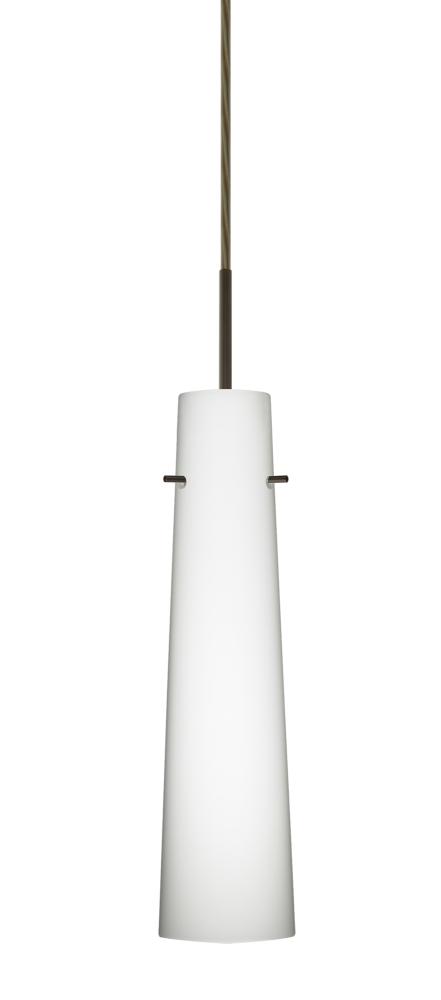 Besa Camino Pendant Bronze Opal Matte 1x40W E12 base