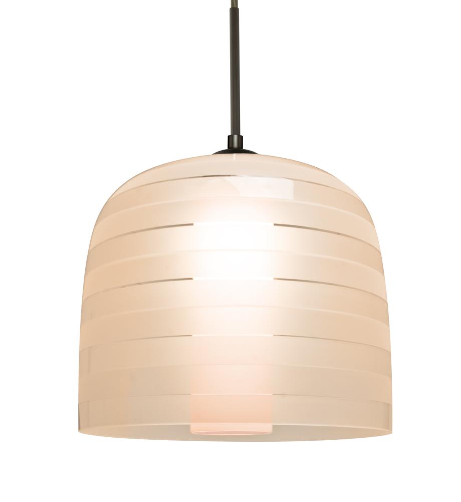 Besa, Mitzi 10 Cord Pendant, Salmon, Bronze Finish, 1x9W LED