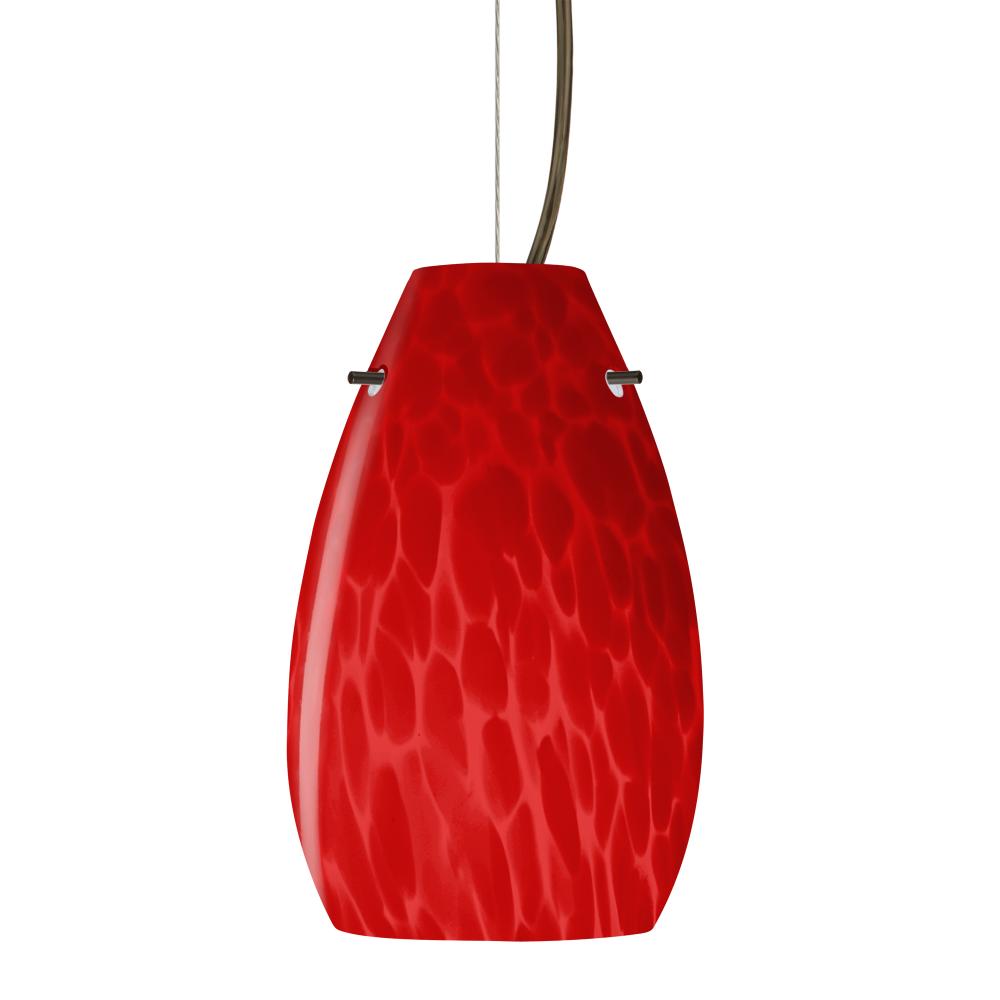 Besa Pera 9 Cable Pendant Red Cloud Bronze 1x100W Medium Base