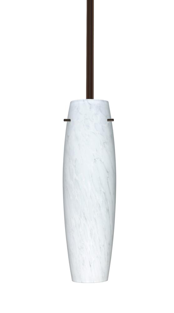 Besa Stilo 11 Stem Pendant Bronze Carrera 1x9W LED