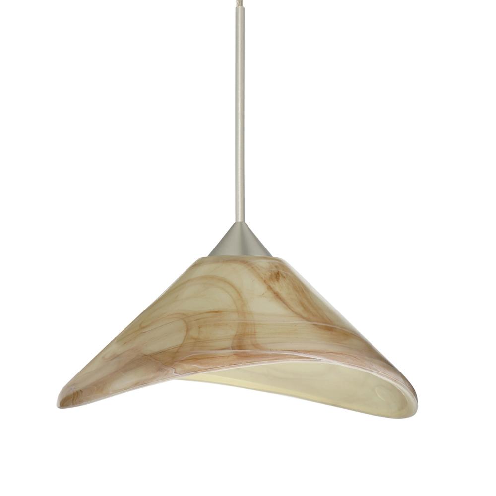Besa Pendant Hoppi Satin Nickel Mocha 1x50W MAX GY6.35 Base