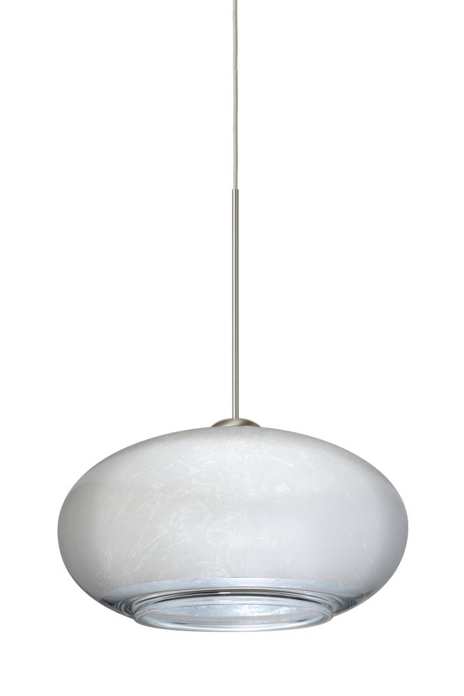 Besa Pendant Brio 7 Satin Nickel Silver Foil 1x35W MAX GY6.35 Base