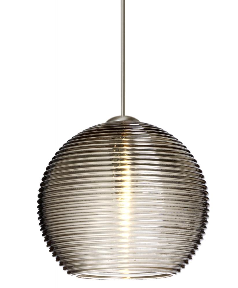 Besa Pendant Kristall 6 Satin Nickel Smoke 1x35W MAX GY6.35 Base