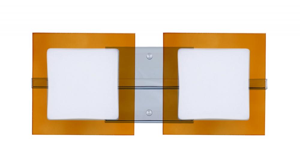 Besa Wall Alex Chrome Opal/Armagnac 2x5W LED