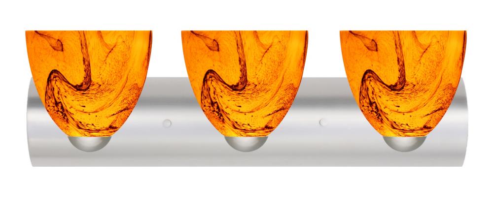 Besa Wall Sasha Satin Nickel Habanero 3x75W Medium Base