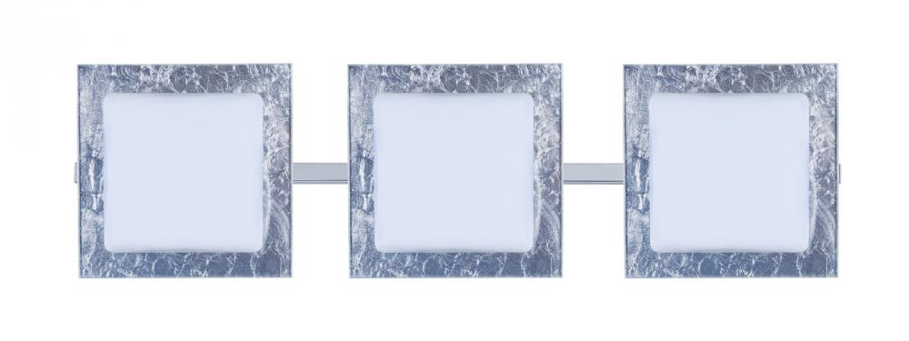 Besa Wall Alex Chrome Opal/Silver Foil 3x5W LED