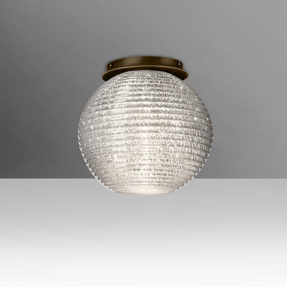 Besa Kristall 8 Ceiling, Glitter, Bronze Finish, 1x60W MAX Medium base