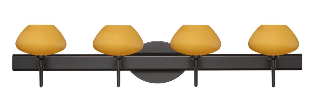 Besa Wall Peri Bronze Amber Matte 4x5W LED