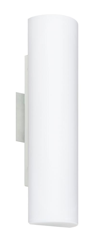 Besa Wall Baaz 16 Polished Nickel Opal Matte 2x5W LED