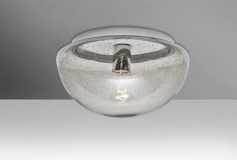 Costaluz, 8490 Series Ceiling, Clear Bubble, Finish, 1x100W Medium Base