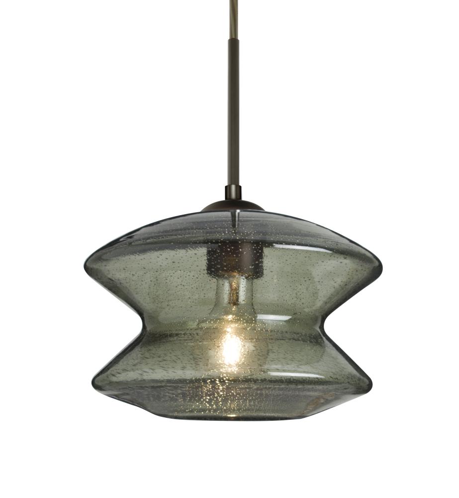 Besa, Zen Cord Pendant For Multiport Canopy, Moss Bubble, Bronze Finish, 1x60W Medium Base