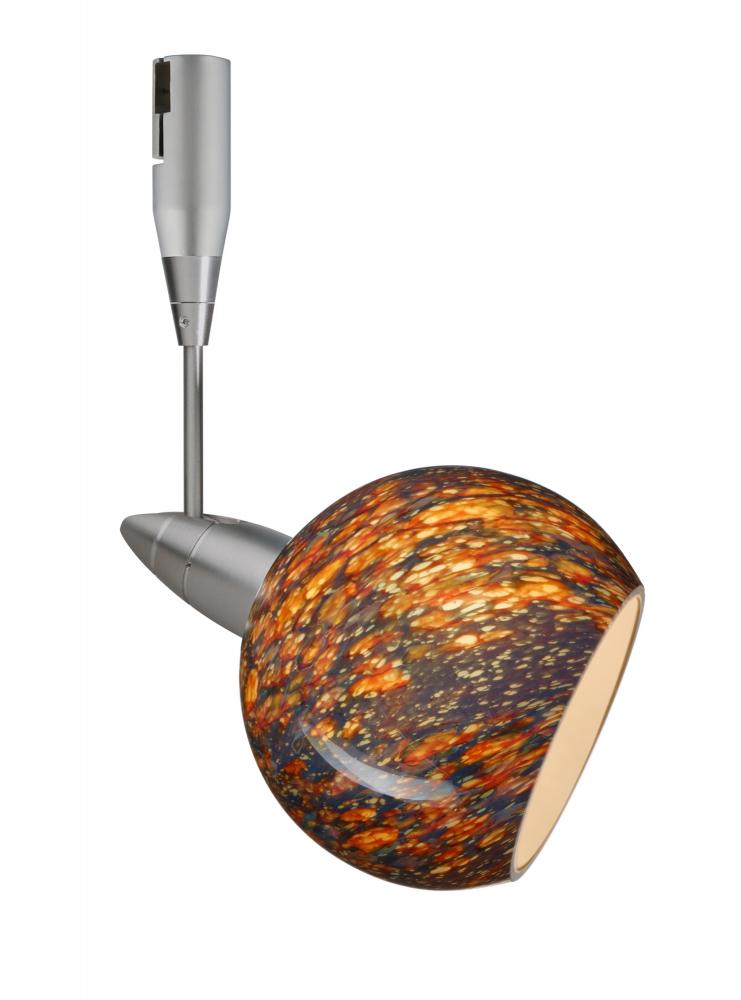 Besa Spotlight With 6" Stem Palla 3 Satin Nickel Ceylon 1x35W Bipin MR11