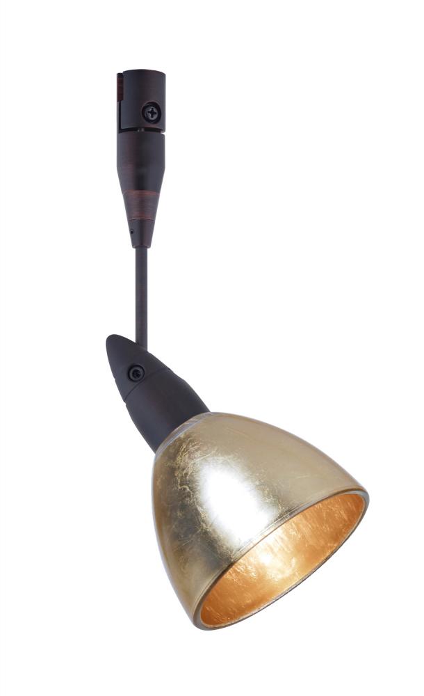 Besa Spotlight With 6" Stem Divi Bronze Gold Foil 1x50W Bipin MR16