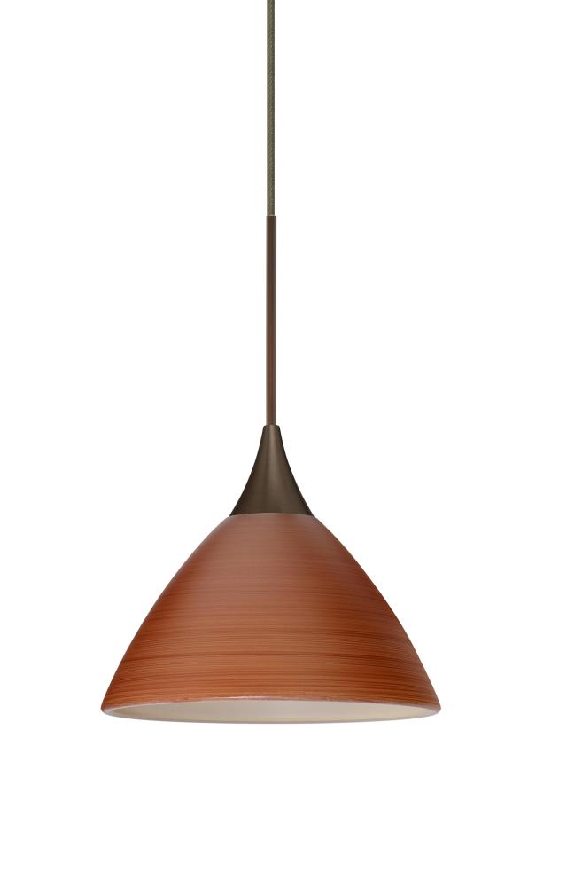Besa Pendant Domi Bronze Cherry 1x50W MAX GY6.35 Base