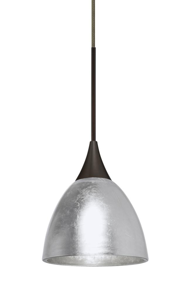 Besa Divi Pendant, Silver Foil, Bronze, 1x50W MAX GY6.35 Base