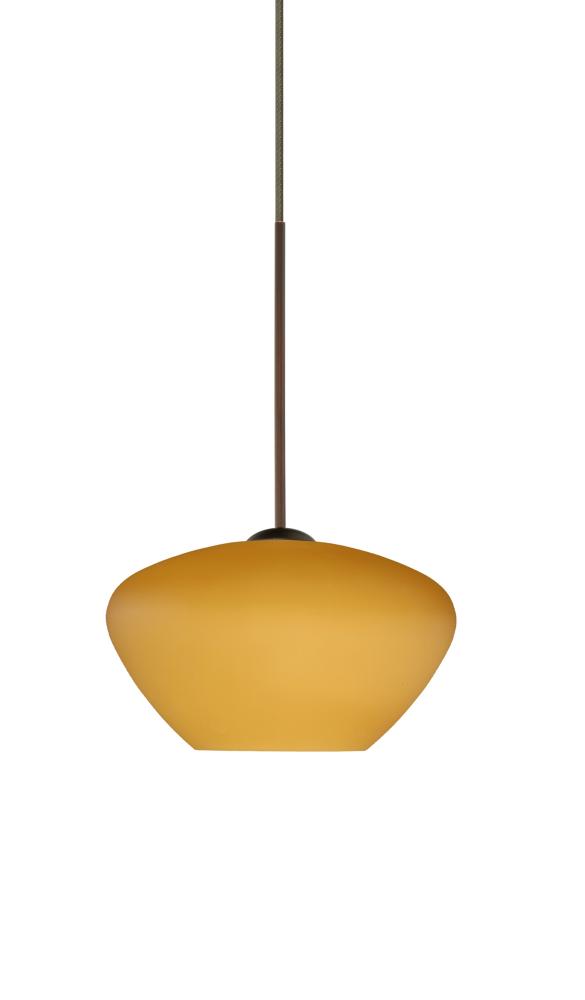 Besa Pendant Peri Bronze Amber Matte 1x50W MAX GY6.35 Base