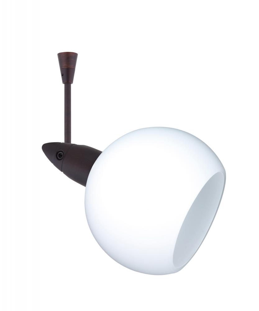 Besa Spotlight With 12" Stem Palla 3 Bronze Opal Matte 1x35W Bipin MR11