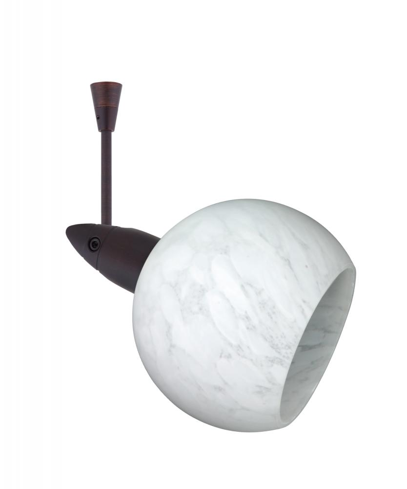 Besa Spotlight With 18" Stem Palla 3 Bronze Carrera 1x35W Bipin MR11