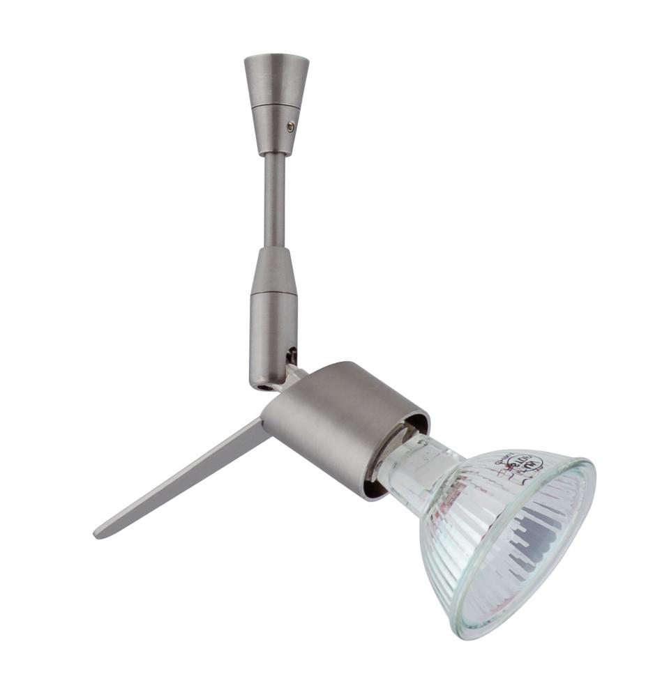 Besa Spotlight With 12" Stem Tipster Satin Nickel 1x50W Bipin MR16