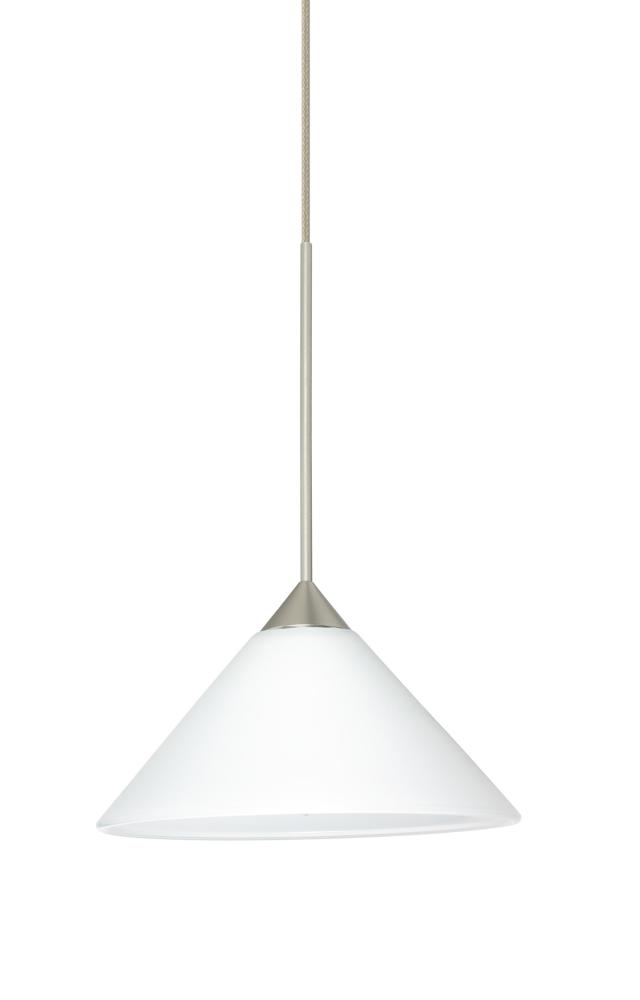 Besa Pendant For Multiport Canopy Kona Satin Nickel White 1x50W MAX GY6.35 Base