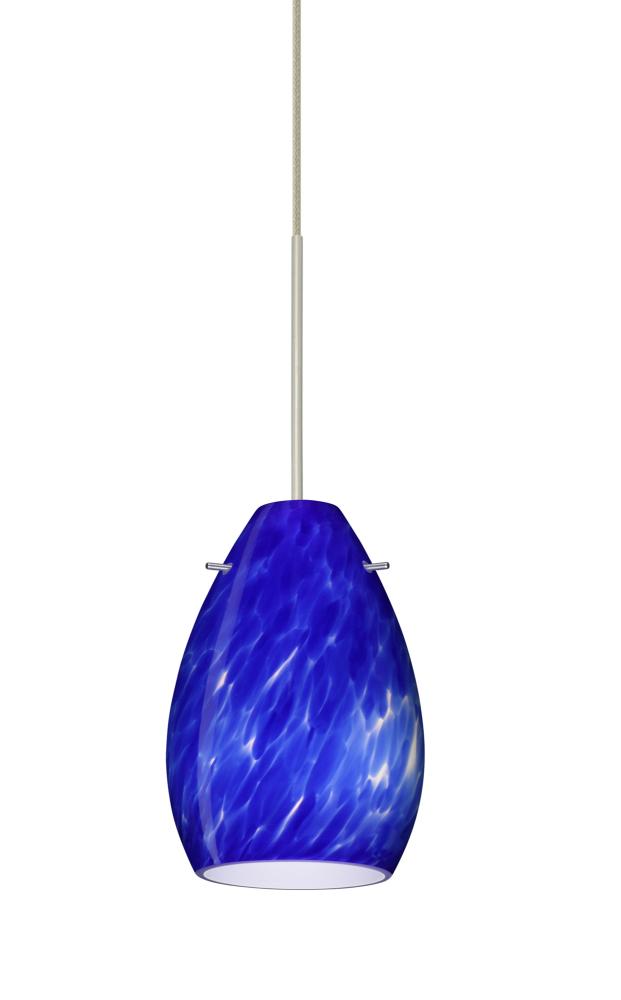 Besa Pendant For Mulitport Canopy Pera 6 Satin Nickel Blue Cloud 1x50W MAX GY6.35 Base