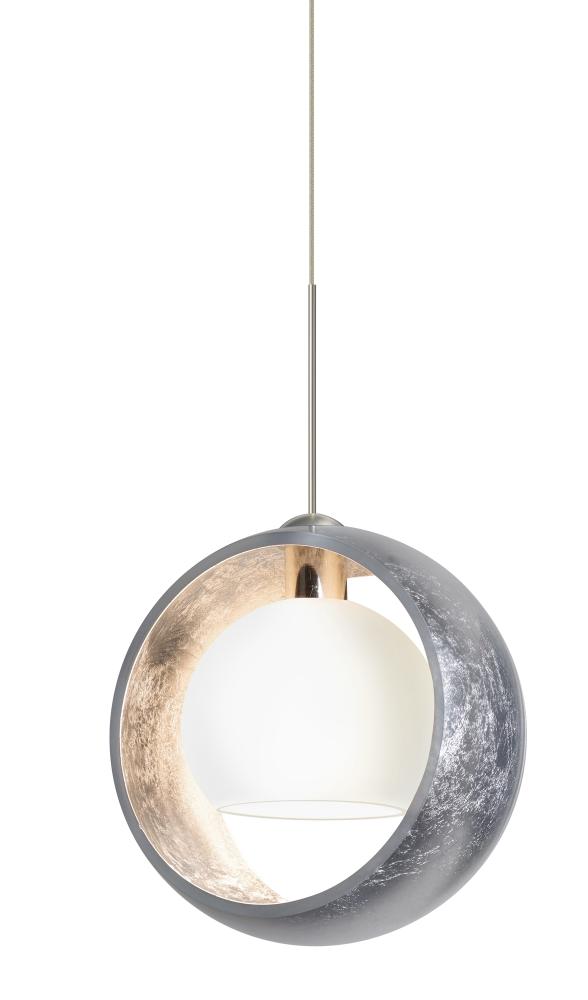 Besa Pendant Pogo Satin Nickel Silver/Inner Silver 1x35W MAX GY6.35 Base