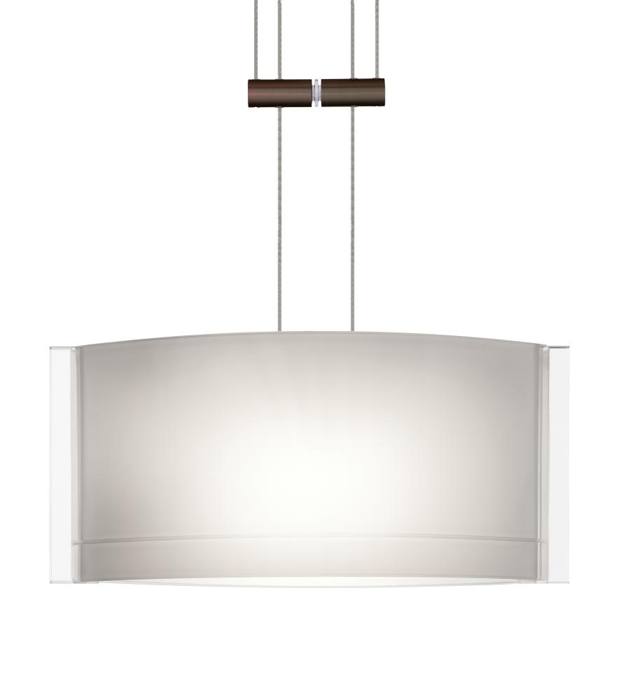 Besa Jodi Pendant 1xc Opal Glossy Bronze 1x50W Halogen