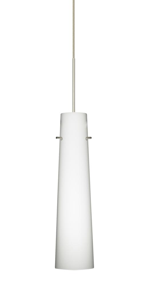 Besa Camino Pendant Satin Nickel Opal Matte 1x50W MAX GY6.35 Base