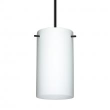 Besa Lighting 1BT-440407-MED-BK - Besa Stilo 7 Pendant Black Opal Matte 1x40W B10 Med