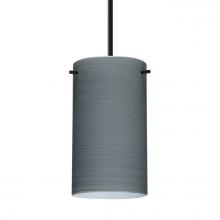 Besa Lighting 1BT-4404TN-MED-BK - Besa Stilo 7 Pendant Black Titan 1x40W B10 Med