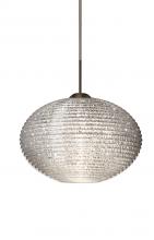 Besa Lighting 1JC-4912GL-BR - Besa Pendant Pape 10 Bronze Glitter 1x100W Medium Base