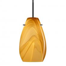 Besa Lighting 1JT-4126HN-BK - Besa Pera 9 Pendant Black Honey 1x100W Medium Base