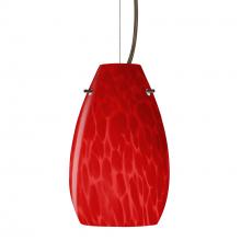 Besa Lighting 1KX-4126RC-BR - Besa Pera 9 Cable Pendant Red Cloud Bronze 1x100W Medium Base