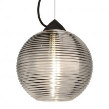 Besa Lighting 1KX-461602-BK - Besa Kristall 8 Pendant Black Smoke 1x75W Medium Base