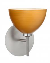 Besa Lighting 1SW-4679OK-SN - Besa Wall Brella Satin Nickel Oak 1x40W G9