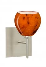 Besa Lighting 1SW-5605HB-SN-SQ - Besa Wall With SQ Canopy Tay Tay Satin Nickel Habanero 1x40W G9