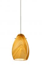 Besa Lighting 1XC-1713HN-SN - Besa Pendant Pera 6 Satin Nickel Honey 1x50W Halogen