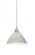 Besa Lighting 1XC-1743KR-SN - Besa Pendant Domi Satin Nickel Chalk 1x50W MAX GY6.35 Base
