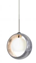 Besa Lighting 1XC-4293SS-BR - Besa Pendant Pogo Bronze Silver/Inner Silver 1xMAX GY6.35 Base