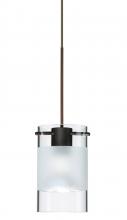 Besa Lighting 1XC-6524EC-BR - Besa Pendant Scope 4 Bronze Clear/Frost 1x50W MAX GY6.35 Base MR16