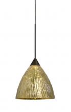 Besa Lighting 1XC-EVEGS-BR - Besa, Eve Cord Pendant, Stone Gold Foil, Bronze Finish, 1x50W MAX GY6.35 Base
