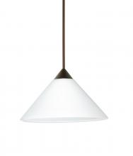 Besa Lighting 1XT-117607-BR - Besa Pendant Kona Bronze White 1x50W MAX GY6.35 Base