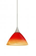 Besa Lighting 1XT-1743SL-SN - Besa Pendant Domi Satin Nickel Solare 1x50W MAX GY6.35 Base