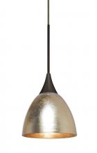 Besa Lighting 1XT-1758GF-BR - Besa Divi Pendant, Gold Foil, Bronze, 1x50W MAX GY6.35 Base