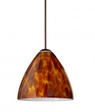 Besa Lighting 1XT-177918-BR - Besa Pendant Mia Bronze Amber Cloud 1x50W MAX GY6.35 Base