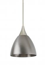 Besa Lighting 1XT-1858MN-SN - Besa Divi Pendant, Metal Satin Nickel, Satin Nickel, 1x50W MAX GY6.35 Base