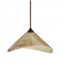Besa Lighting 1XT-191383-BR - Besa Pendant Hoppi Bronze Mocha 1x50W MAX GY6.35 Base