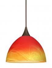 Besa Lighting 1XT-4679SL-BR - Besa Pendant Brella Bronze Solare 1x50W MAX GY6.35 Base